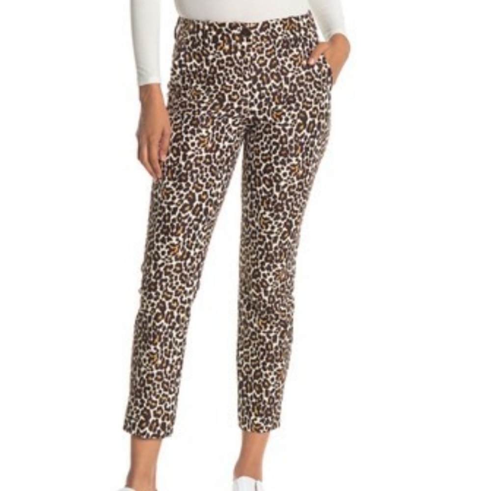 J. Crew Leopard Print Slim Pants